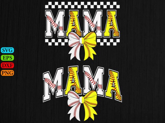 Baseball Softball Mama SVG for Sports Moms
