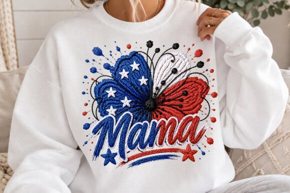 Celebrating Independence with Mama 4th of July PNG SVG