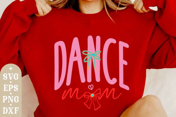Charming Dance Mom Coquette Bow SVG, Dancer Mom