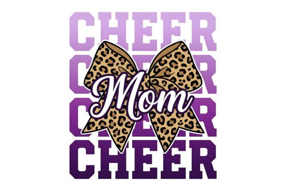Cheer Mom Leopard Bow SVG: A Bold and Stylish Choice
