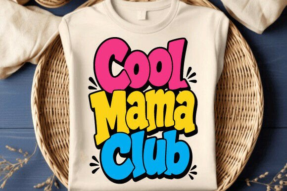 Cool Mama Club: A Stylish SVG PNG Mom Design