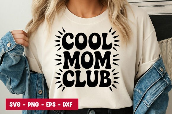 Cool Mom Club Typography SVG PNG Review