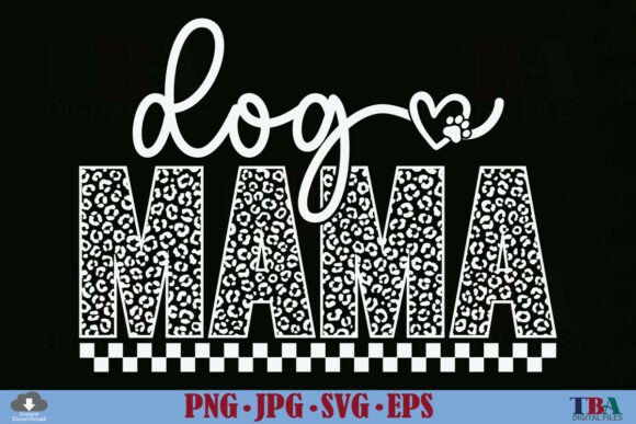 Leopard Dog Mama SVG for Stylish Embroidery