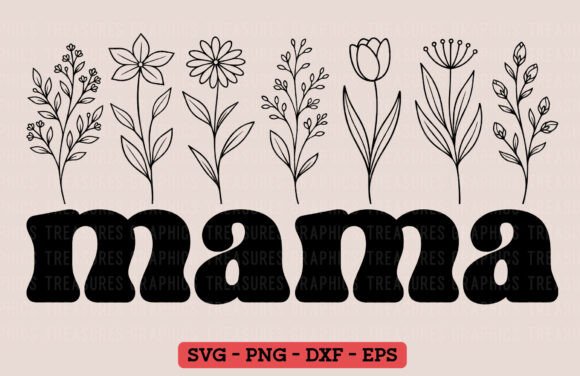 Mama Wildflowers: A Charming Floral Embroidery Design