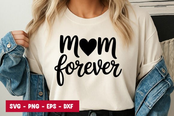 Mom Forever Script SVG PNG: A Heartfelt Embroidery Design