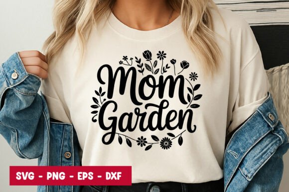 Mom Garden Typography SVG PNG: A Versatile Design
