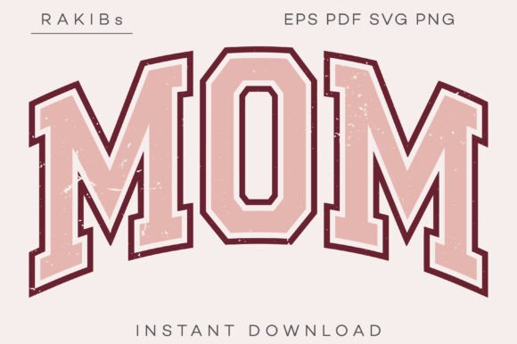 Mom Vintage Varsity SVG PNG Shirt Review