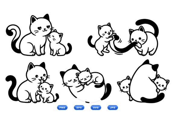 Review: Cute Cat Mom and Kitten SVG for Embroidery