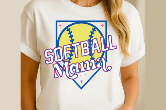 Softball Mama SVG: A Charming Design for Embroidery